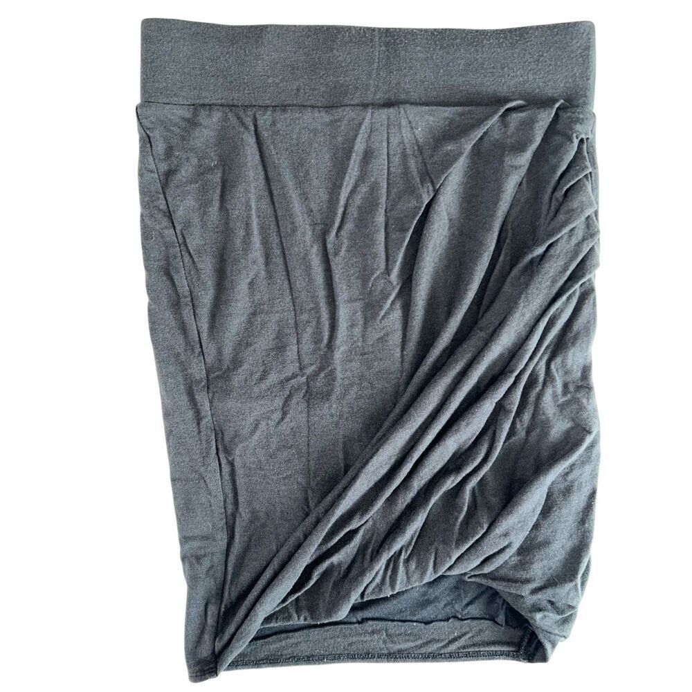 Helmut Lang Asymmetrical Wool Blend Skirt Small